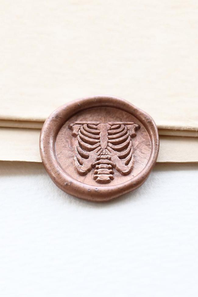 Rib cage Wax seal stamp /ribs Wax seal Stamp kit /Custom Sealing Wax Stamp/science wax seal stamp