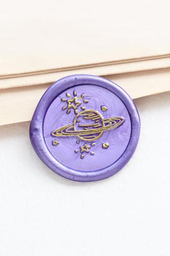 Planet Wax Seal Stamp /galaxy Wax seal Stamp kit /Custom Sealing Wax Stamp/wedding wax seal stamp