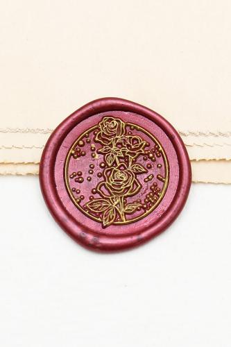 Rose flower wax Seal Stamp /envelop wax seal Stamp/Custom Sealing Wax Stamp/wedding wax seal stamp