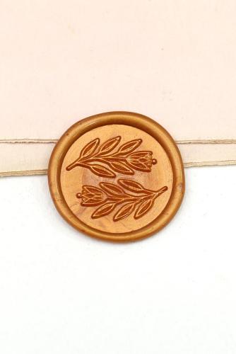 Leaf floral wax Seal Stamp /journal decor wax seal Stamp/ Custom Sealing Wax Stamp/wedding wax seal stamp