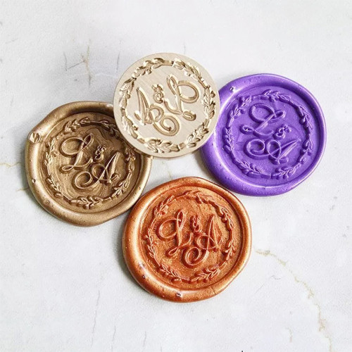 Personalized Initials Wax Seal Stamp Wedding Wax Seal Stamp Kit Wedding invitation