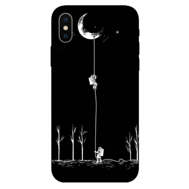 Astronaut Climb To The Moon iPhone Case