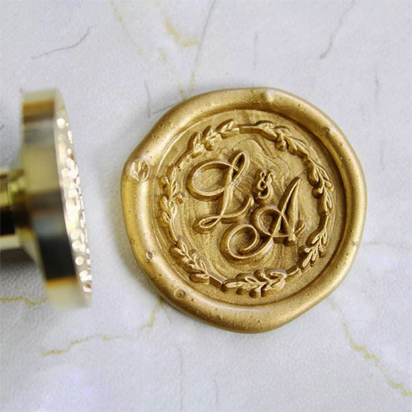 Personalized Initials Wax Seal Stamp Wedding Wax Seal Stamp Kit Wedding invitation