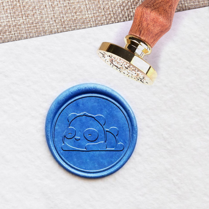 Personalized Panda Wax Seal Stamp with Name Initials Birthday Gifts