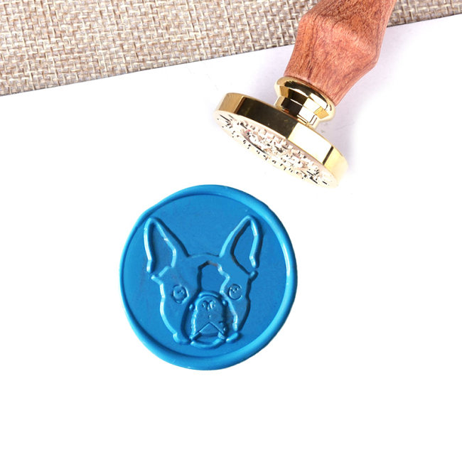 Personalized Pet Stamp Boston Terrier Dog Wax Seal Stamp Gifts for Pet