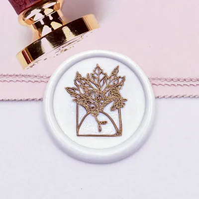 Floral Envelope Wax Seal Stamp Custom Sealing Wax Stamp Wedding Gifts Personalized Gifts