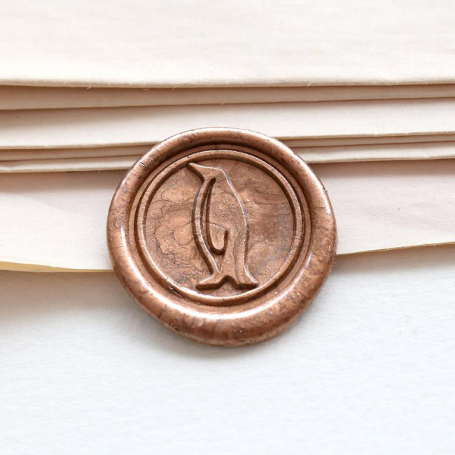 Penguin Wax Seal Stamp for Wedding Envelopes Personalized Sealing Wax Stamp Kit