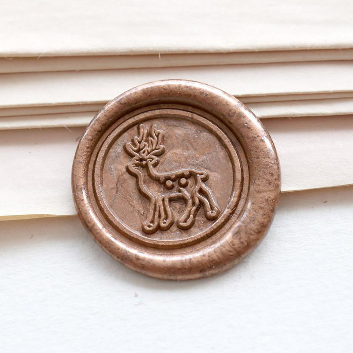 Deer Wax seal stamp,Christmas Wax Seal Kit,Christmas Gift idea