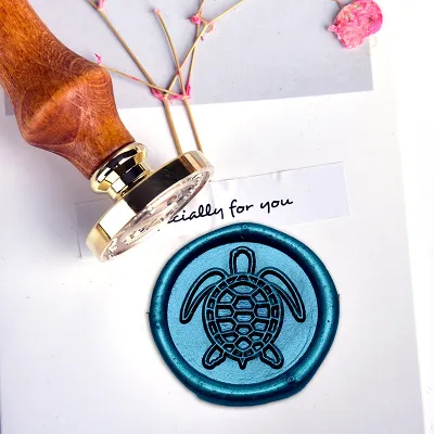 Sea Turtle Wax Seal Turtle Wax Stamp Cute Animal Wax Seal