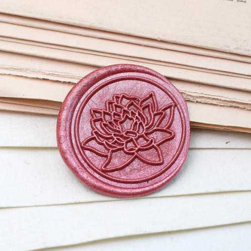 Lotus Wax Seal Stamp Flower Wax seal Stamp Kit
