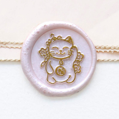Japan Lucky Cat Wax Seal Kitty Wax Stamp Gift for Children