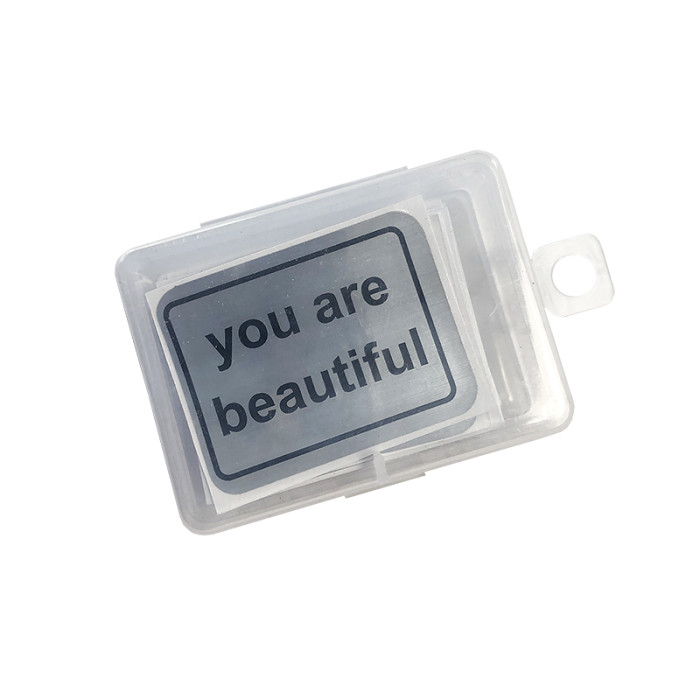 You Are Beautiful Stickers Decals Meme Silver Sticker Personalized Stickers Make My Own 50pcs Free Shipping