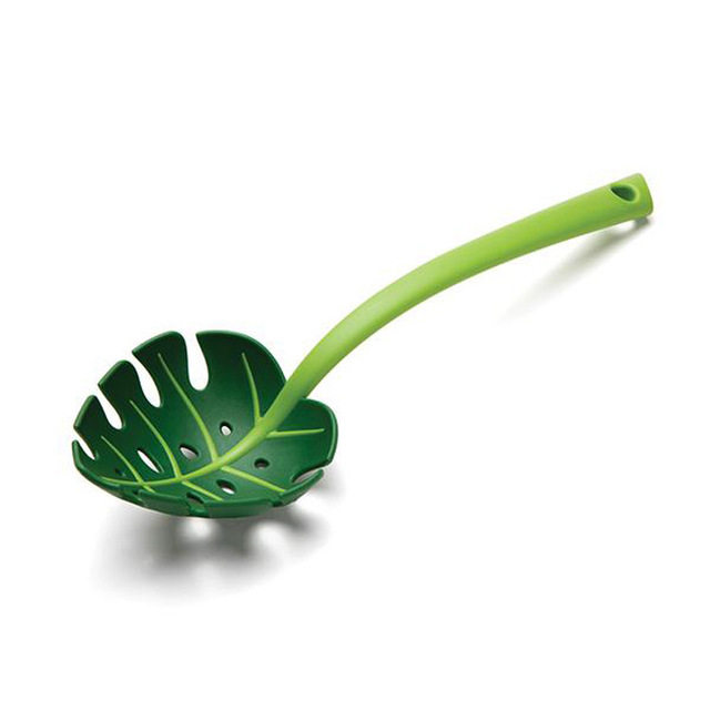 Jungle Spoon Monstera Leaf Spoon Food Colander Strainer Pasta Spoon Spaghetti Spoon