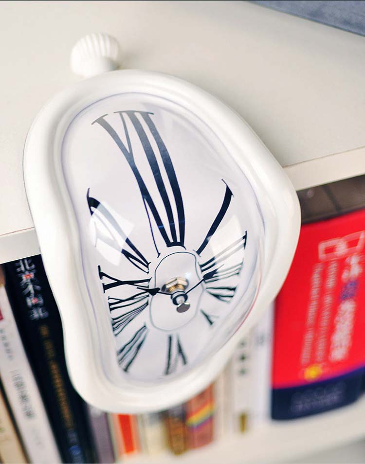 Melting Clock Dali Melting Clocks for Shelf Artist Home Decor Designer Wholesale Clocks in 4 Colors