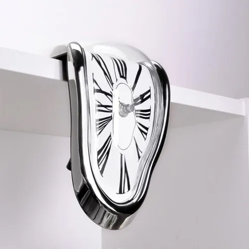 Melting Clock Dali Melting Clocks for Shelf Artist Home Decor Designer Wholesale Clocks in 4 Colors