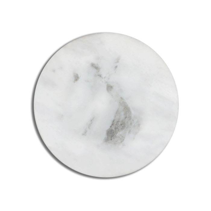 Marble Plate White Circle