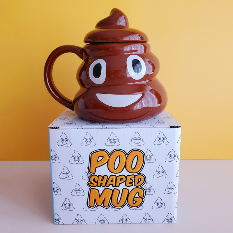 3D Poop Mug Poop Shaped Mug Gifts for Him Men Father Personalized Mug Initials Engraving