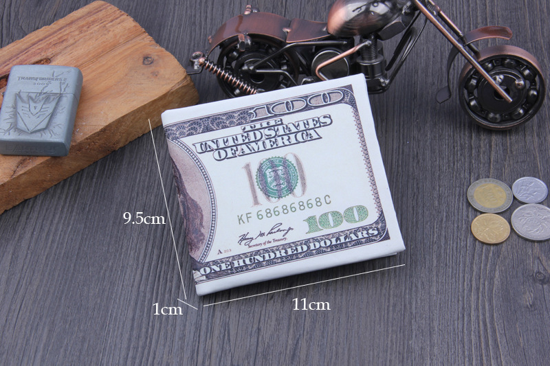 $100 Hundred Dollar Bill Wallet US Dollar Wallet Funny wallet Gift for Father Him Men