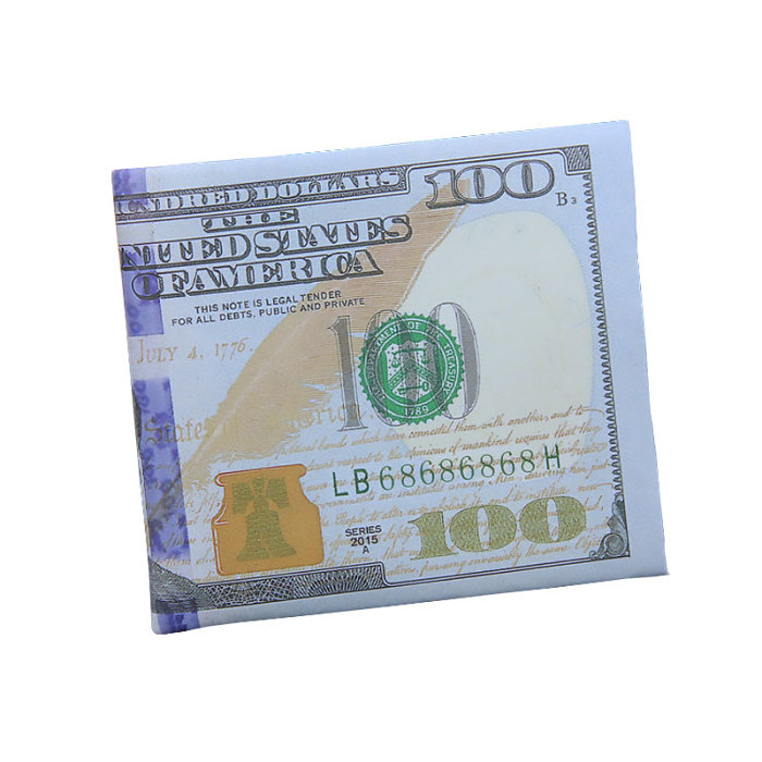 $100 Hundred Dollar Bill Wallet US Dollar Wallet Funny Wallet Gifts for Father Him Men