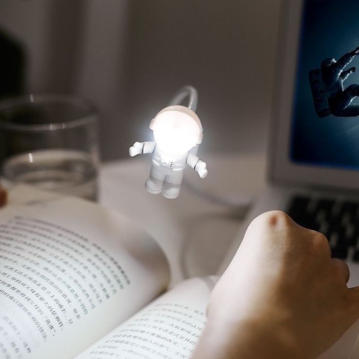 Astronaut USB Night Light Flexible Spaceman USB Light for Laptop PC Notebook Gifts for Men : Veasoon