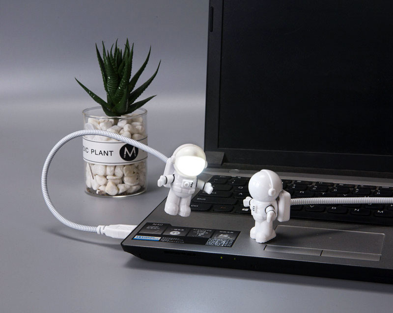 Astronaut USB Night Light Flexible Spaceman USB Light for Laptop PC Notebook Gifts for Men