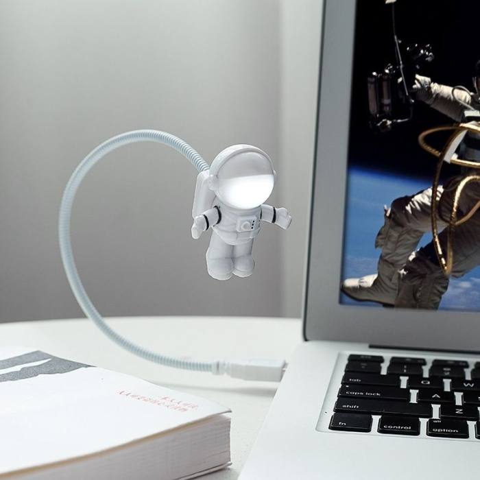 Astronaut USB Night Light Flexible Spaceman USB Light for Laptop PC Notebook Gifts for Men : Veasoon