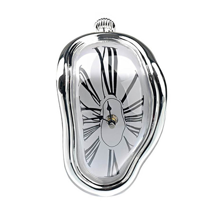 Melting Clock Dali silver
