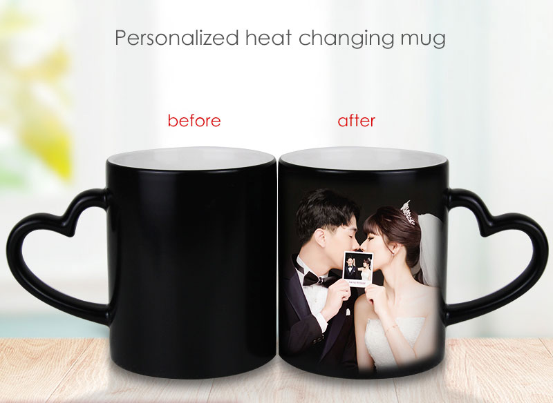 personalized heat changing mug