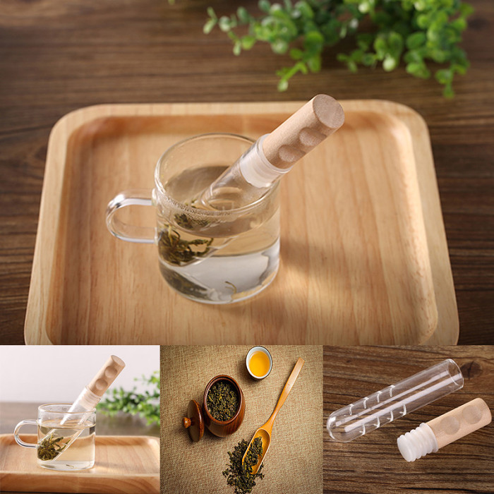 Test Tube Tea Infuser Glass Tube Tea Infuser FDA Approved Tube Shaped Tea Infuser : Veasoon