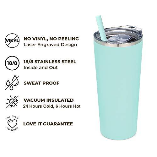 Best Mom Ever Tumbler 22 Ounce Engraved Mint Stainless Steel Tumbler Gifts For Mom