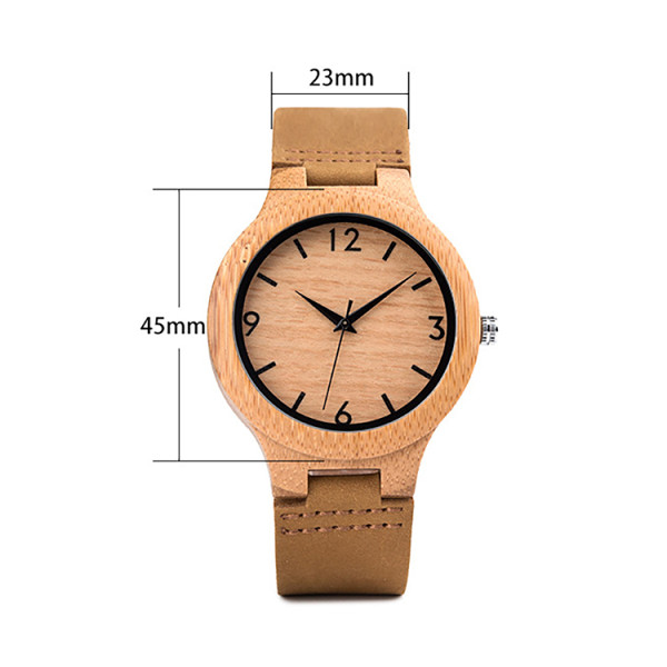 Personalized Wood Watch Custom Engraved Wooden Watch Gifts for Couple With Gift Wooden Box