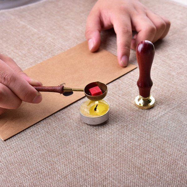 Personalized LOVE Stamp Wedding Wax Seal Stamp Kit Make My Own Valentine's Day Gift Present