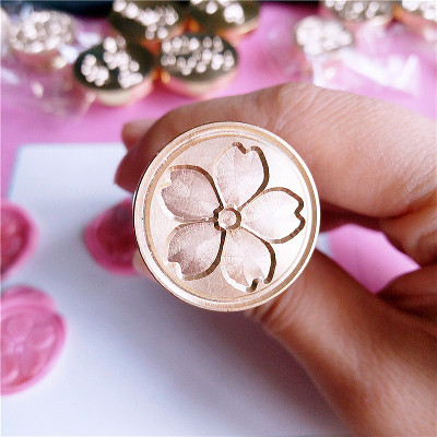Japan Sakura さくら Cherry Blossom Wax Seal Stamp Custom Flower Sealing Stamp
