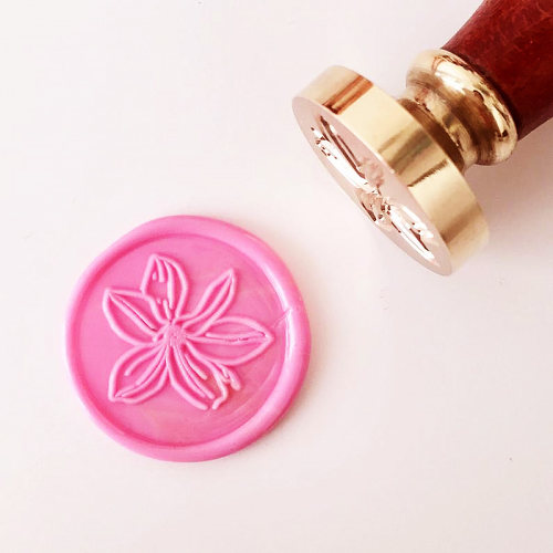 Magnolia Flower Wax Seal Stamp Customizable Stamp Gifts for Girls