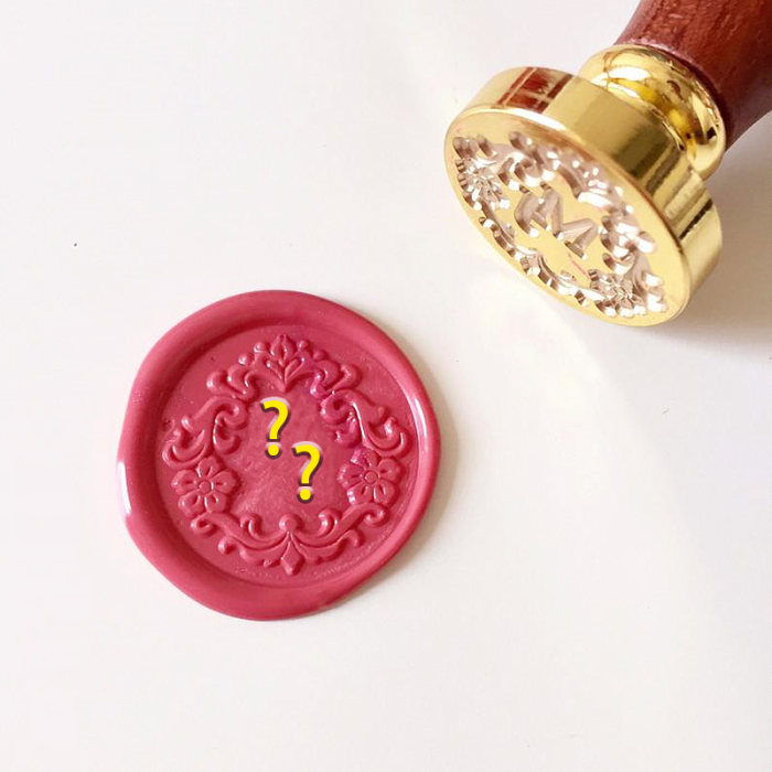 Two Initials Wax Seal Stamp Floral Monogram Wedding Gifts Valentine's Day Gifts