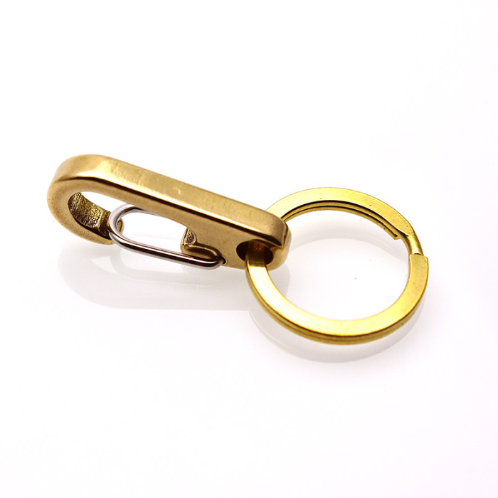 EDC Brass Keychain Personalized Gifts for Father for Men