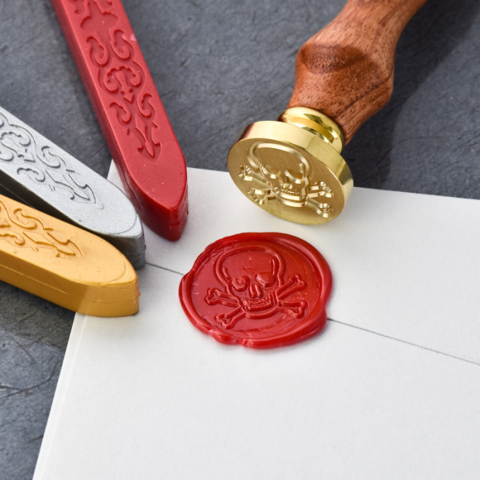 Clearance Skull and Crossbones Wax Seal Stamp