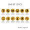 Zodiac Signs design01 one set 12pcs