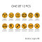 Zodiac Signs design03 one set 12pcs