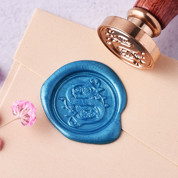 Floral Letter S Wax Seal Stamp Alphabets Wax Seal Stamp Kit Buy Wax Seal Stamps  Online : VEASOON