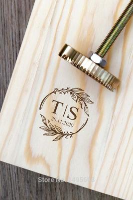 Customized logo Brass Stamp Stamping Personalized Leather Hot Brass Branding Iron DIY Mold stamp
