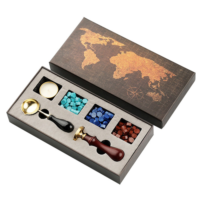 Pirate Skull & Swords Wax Seal Kit Personalised Sealing Stamp