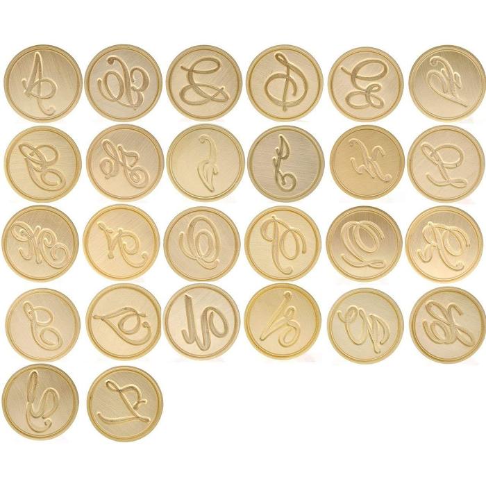 Wax Seal Stamp B 26 Alphabets Wax Seal Stamp Set