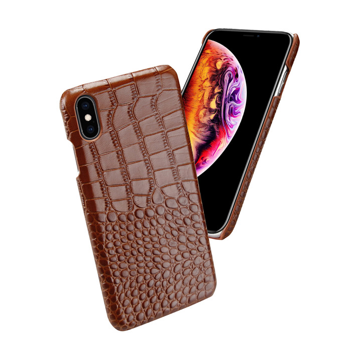 Crocodile Skin iPhone Case iPhone 7 - 12 Pro Max Geniune Leather Phone Case HUAWEI P40 Pro Case