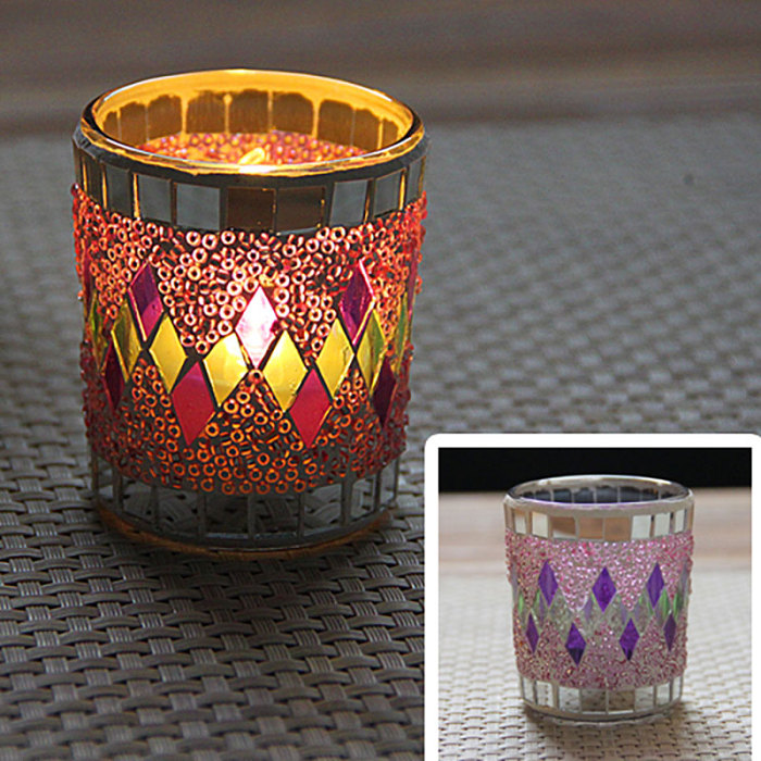 Handmade Votive Centrepiece Candle Holders Glass Crystal Tealight Holder Party Stuff