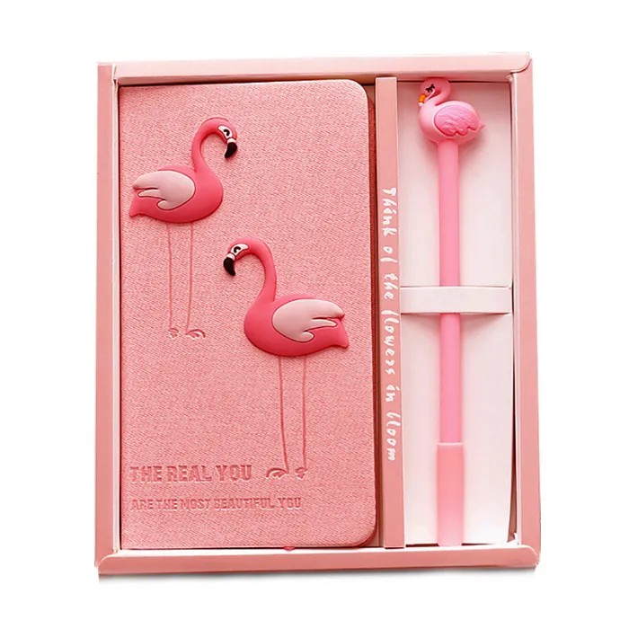 Flamingo Notebook and Pen Gift Box Kit Going Back to School Gift for Teens for Daughter : VEASOON