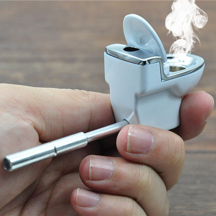 Mini Toilet Tobacco Pipe Toilet Bowl Pipe Personalized Gifts For Him Gifts for Grandfather Gifts for Men
