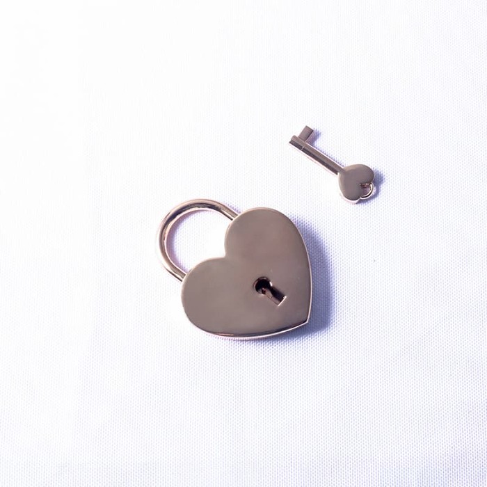 Personalized Metal Heart Shaped Lock