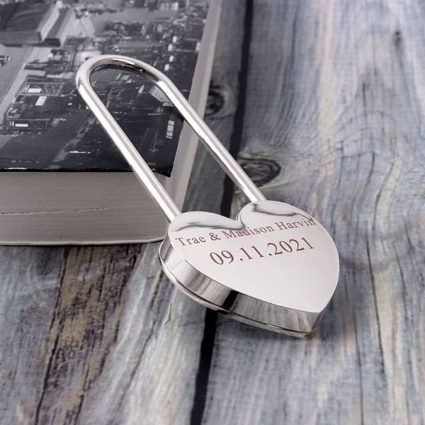Personalized Love Lock Heart