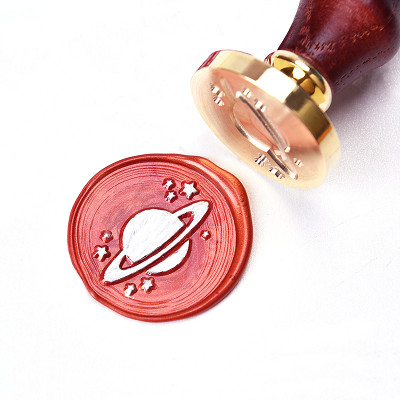 Saturn Wax Seal Stamp Firsthand and Secondhand Account Stamp Stars Sealing Stamp Kit